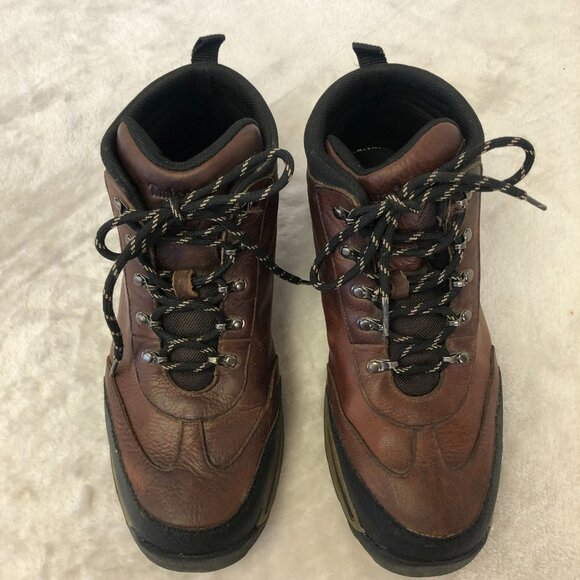 Timberland Back Road Brown Leather Hiking Trail Boots Size 7 - Picture 4 of 14